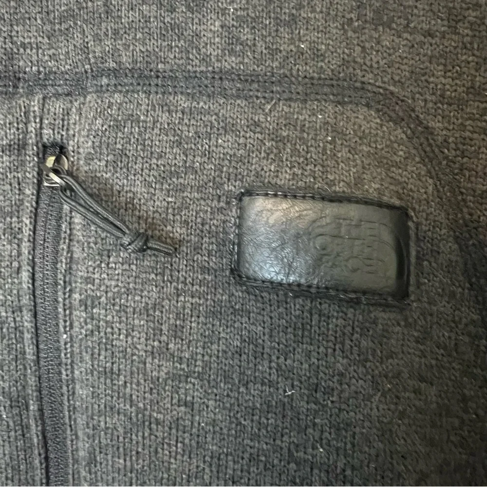 The North Face Charcoal Full Zip‎ Fleece Jacket Zip Chest Pocket XXL